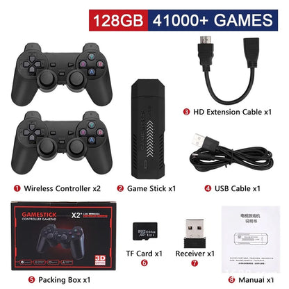 X2 Plus GD10 Pro Game Stick  4K HD 2.4G Retro Video Game Console