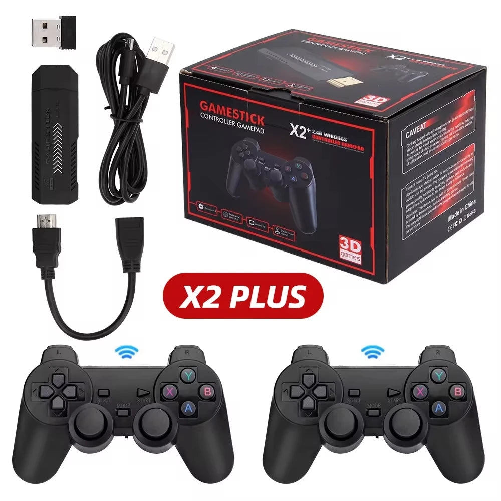 X2 Plus GD10 Pro Game Stick  4K HD 2.4G Retro Video Game Console