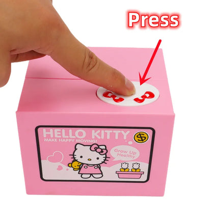 Pokemon Hello Kitty Piggy Bank Action Figure Anime Cartoon Pikachu